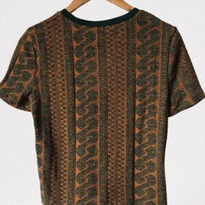 Zara Jacquard Knit Crop Shirt